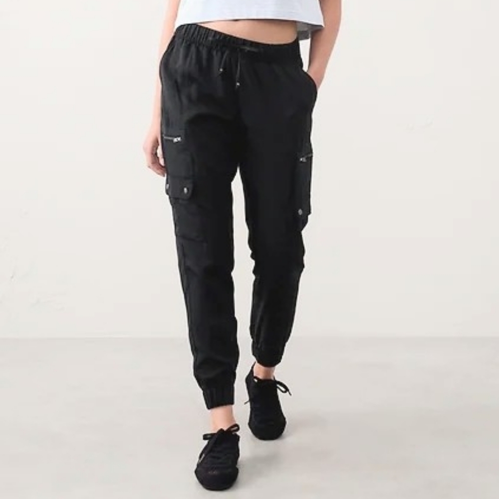 Banana Republic Black Cargo Joggers